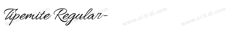 Tipemite Regular字体转换 Tipemite Regular字体转换
